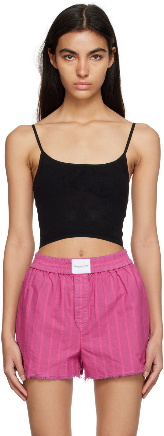 Потник Alexander Wang Cropped Camisole Черно | 4KC2231010