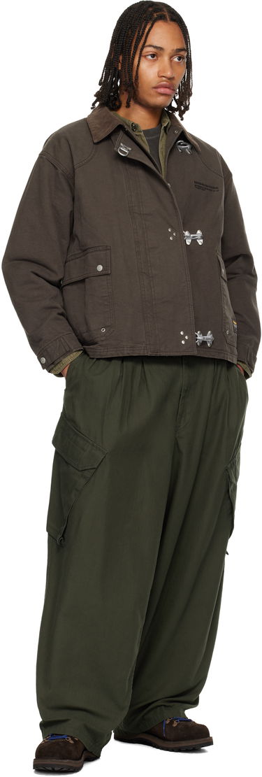 Яке Neighborhood Fireman Jacket with Toggle Closures and Corduroy Collar Кафяво | 252AQNH-JKM02, 3