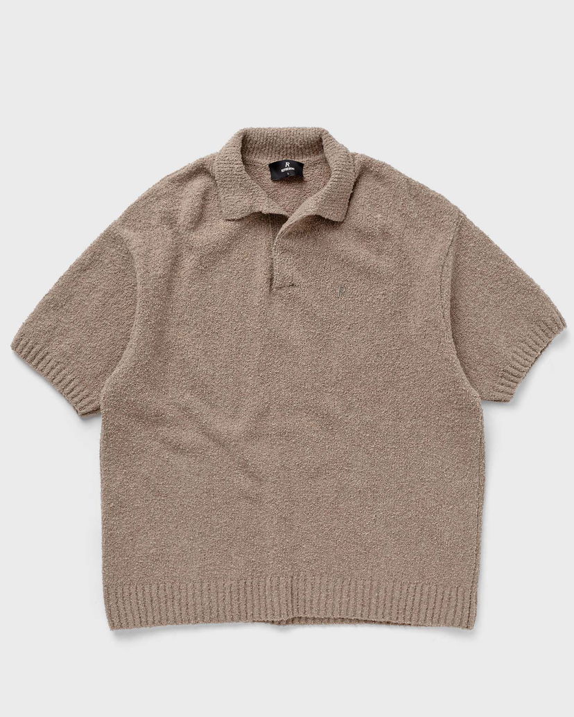 Поло тениска Represent Clo Represent BOUCLE TEXTURED KNIT POLO Бежово | MLM305-426