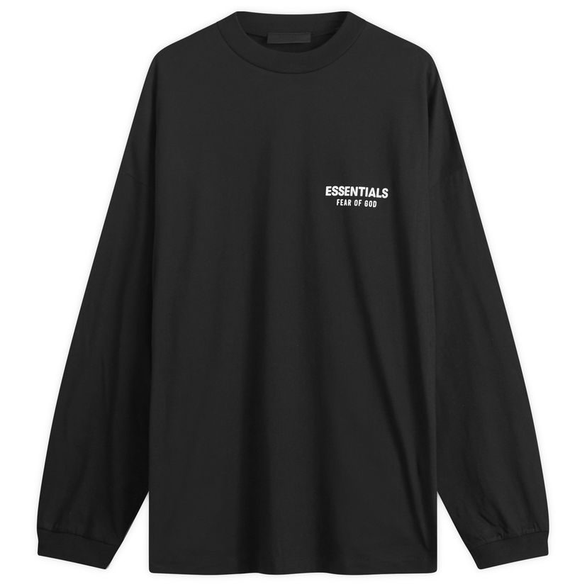 Тениска Fear of God Core Logo Jersey Long Sleeve T-Shirt Черно | 125HO244370F