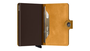 Портфейл Secrid Miniwallet Vintage Кафяво | MV-Ochre, 3