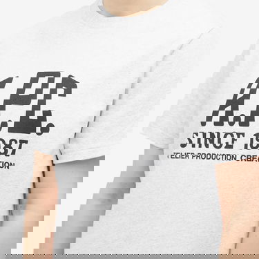Тениска A.P.C. Heathered Label Print T-Shirt Сиво | COHBU-M26442-PLA, 5