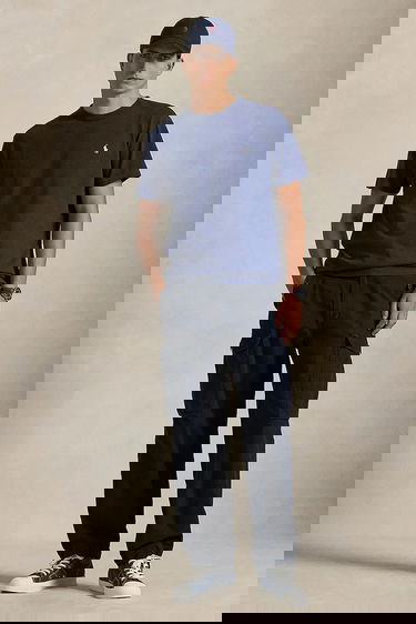 Тениска Polo by Ralph Lauren Polo Logo Cotton Crew Neck T-Shirt Тъмно синьо | 710916698, 2