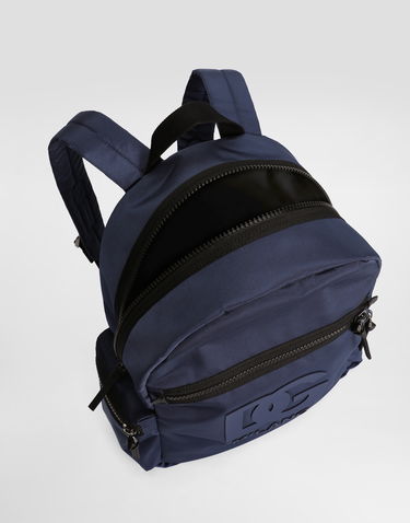 Раница Dolce & Gabbana Nylon Backpack With Dg Rubber Patch Тъмно синьо | EM0084AU92780651, 3