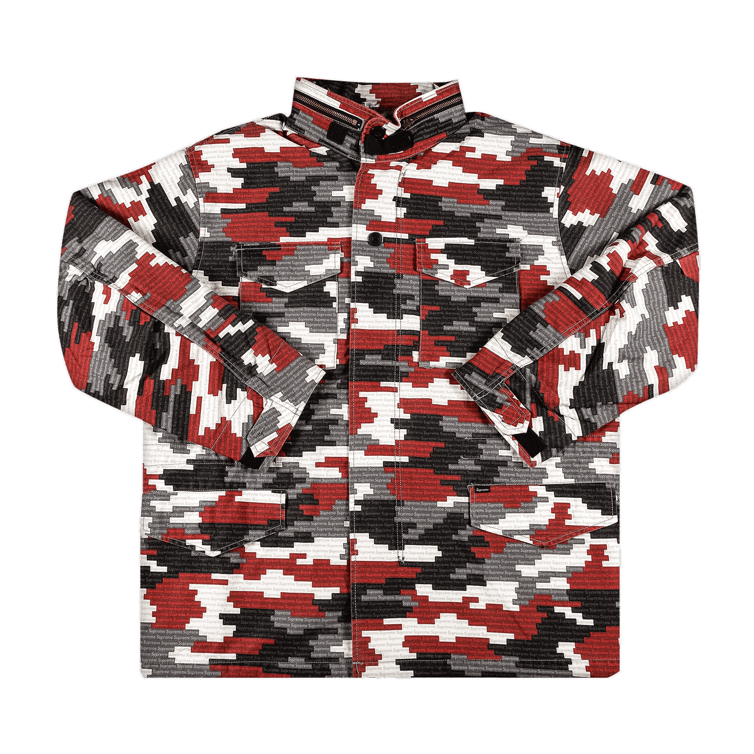 Яке Supreme Logo Camo M-65 Jacket Многоцветен | SS21J24 RED, 0