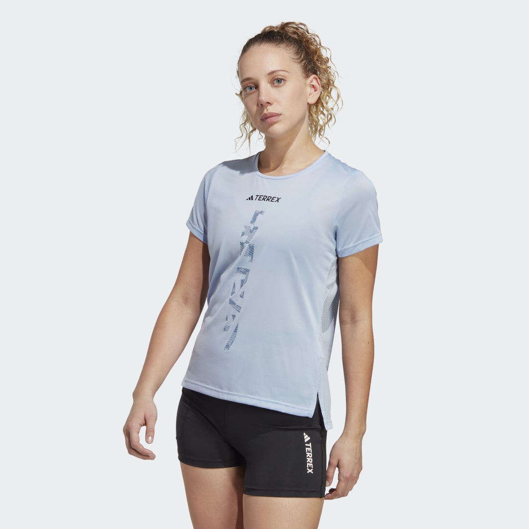 Тениска adidas Performance Terrex Agravic Trail Running Tee Синьо | HL1730, 0