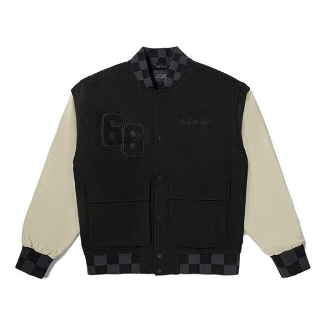 Яке бомбър Vans Logo Baseball Jacket Черно | VN000928BLK, 0