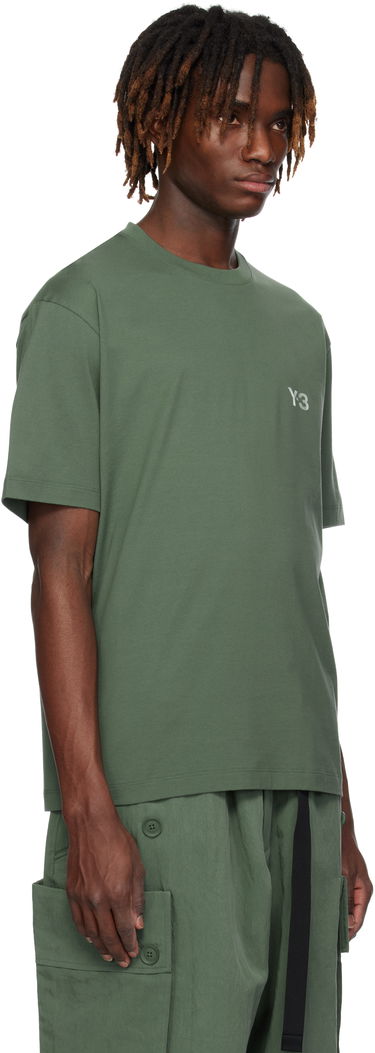 Тениска Y-3 Y-3 Regular Short Sleeve T-Shirt Зелено | JM7870, 4