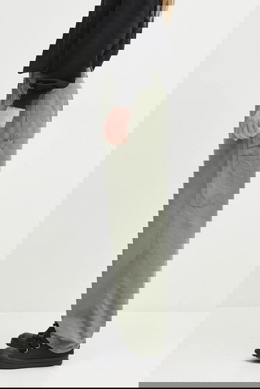 Панталони Carhartt WIP Cotton Relaxed Fit Single Knee Pant Зелено | I031499.1YFGD, 1