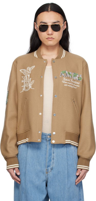Яке бомбър AMIRI Amiri Garden Bomber Jacket Кафяво | AMOUBB1044, 0