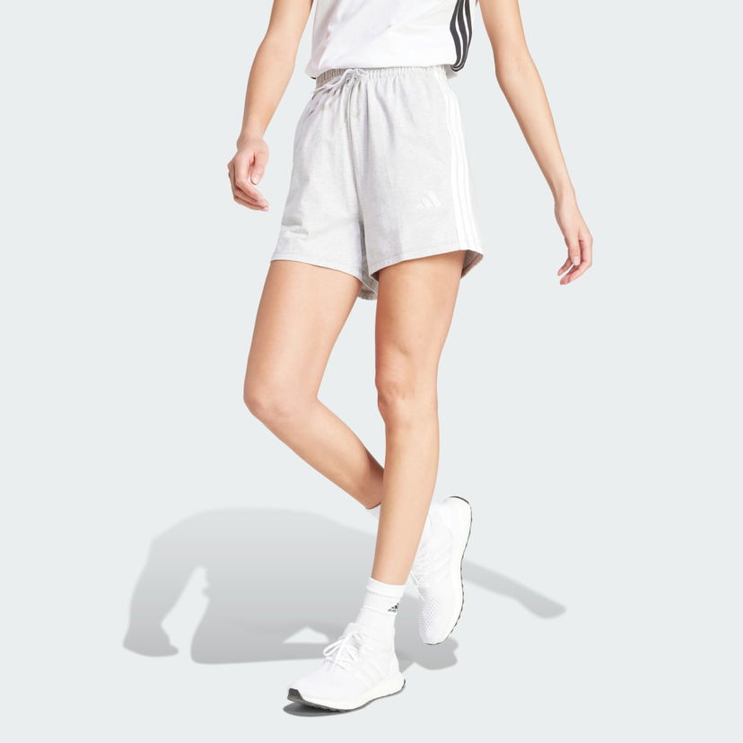 Къси панталони adidas Performance Cotton Shorts with Three Stripes Сиво | IN6174