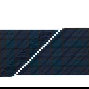 Шал Barbour Tartan Lambswool Scarf with Fringe Black Watch Тъмно синьо | USC0001NY91, 0