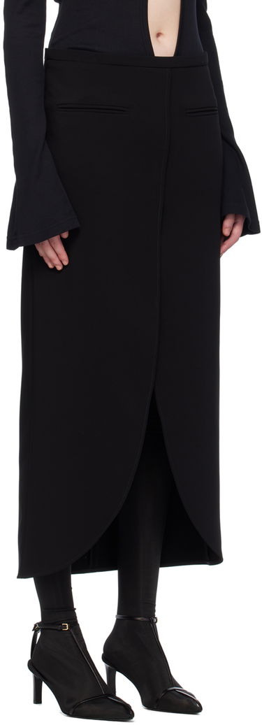 Пола Courrèges Courrèges Ellipse Midi Skirt Черно | 224CJU142PL0159, 1