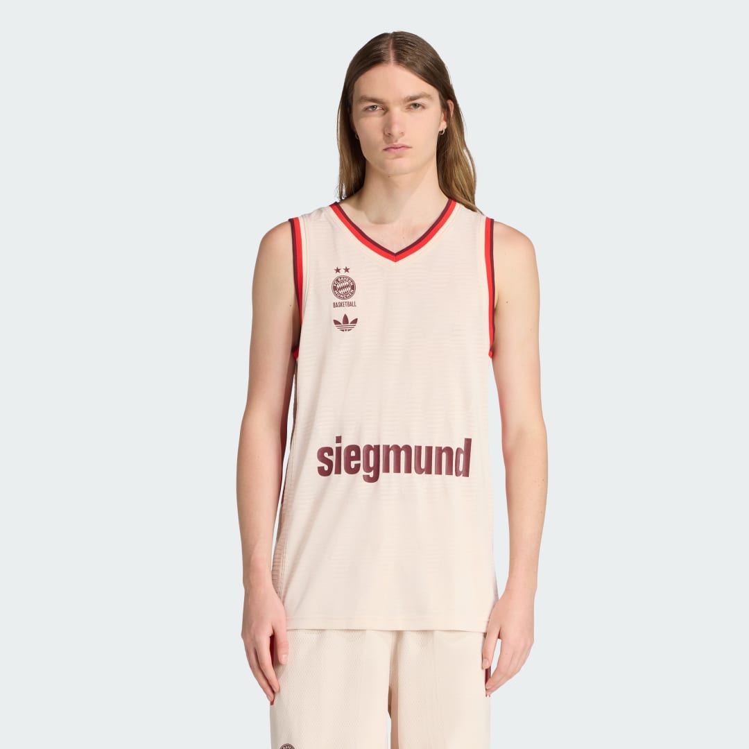 Фланелка adidas Performance FC Bayern Munich Basketball Jersey Бежово | KA4940, 0