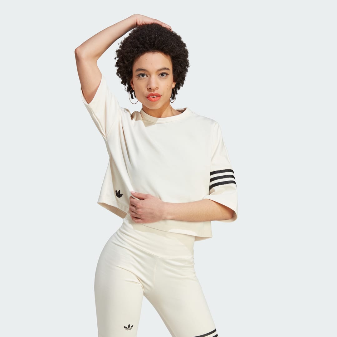 Тениска adidas Originals Adicolor Neuclassics Tee Бежово | IM1830, 0