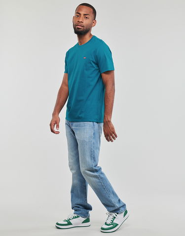 Тениска Levi's SS ORIGINAL HM TEE Тюркоазено | 56605-0184, 2