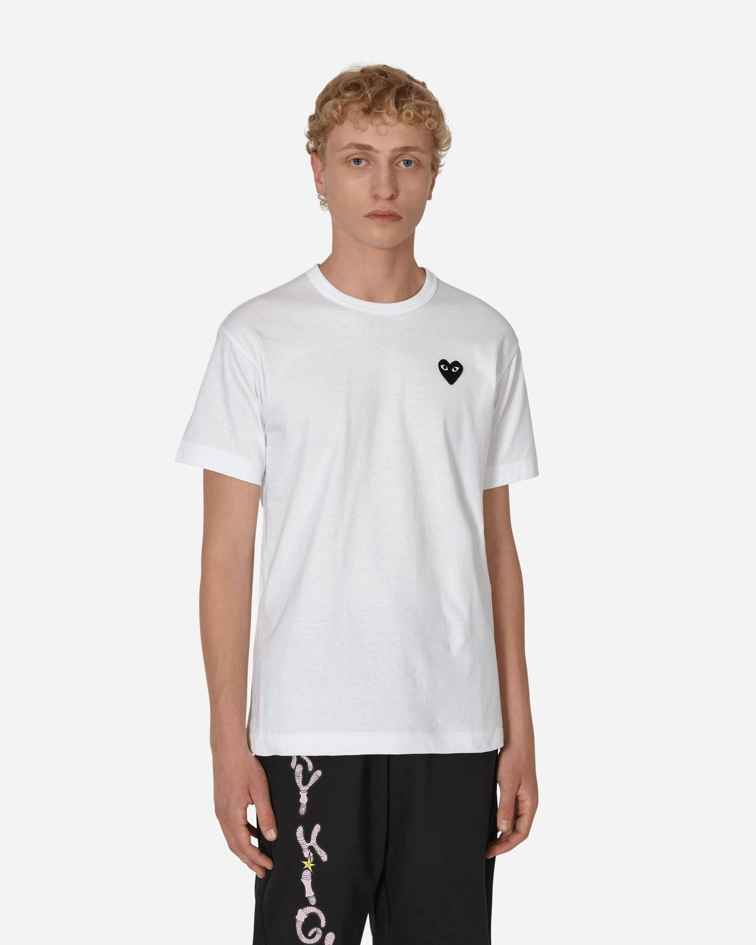Тениска Comme des Garçons Play Basic Logo Tee Бяло | P1T064-B, 1