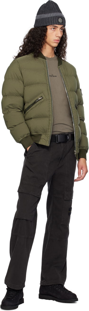 Яке бомбър Stone Island Stone Island Quilted Down Bomber Jacket Зелено | 811540228, 4