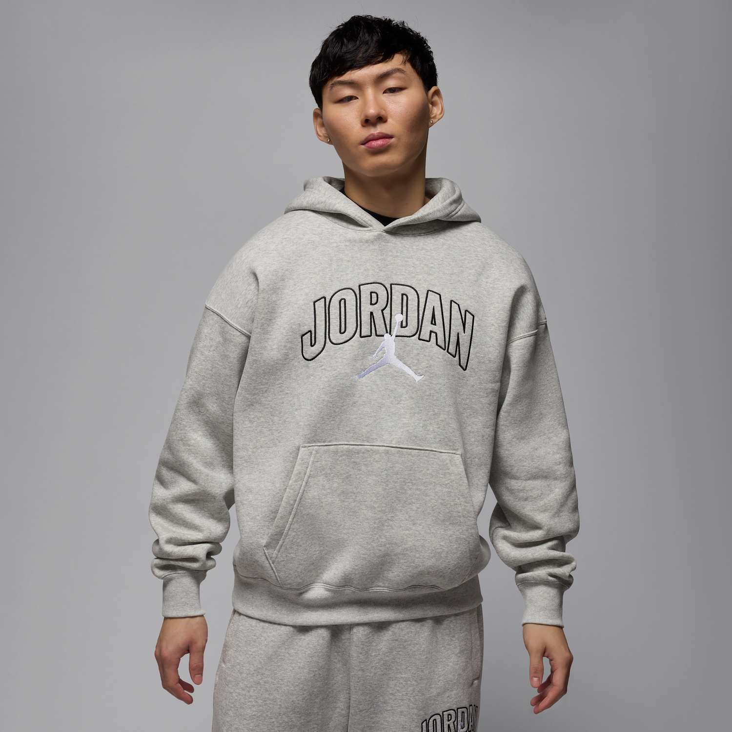 Суитчър Jordan Jordan Brooklyn Fleece Relaxed Hoodie Сиво | IB7241-050, 1