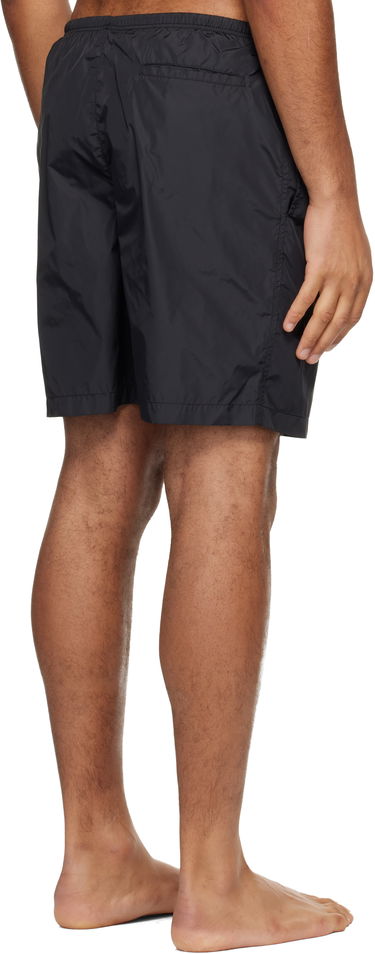 Бански Palm Angels Curved Logo Swim Shorts Черно | PMFD018C99FAB0011003, 2