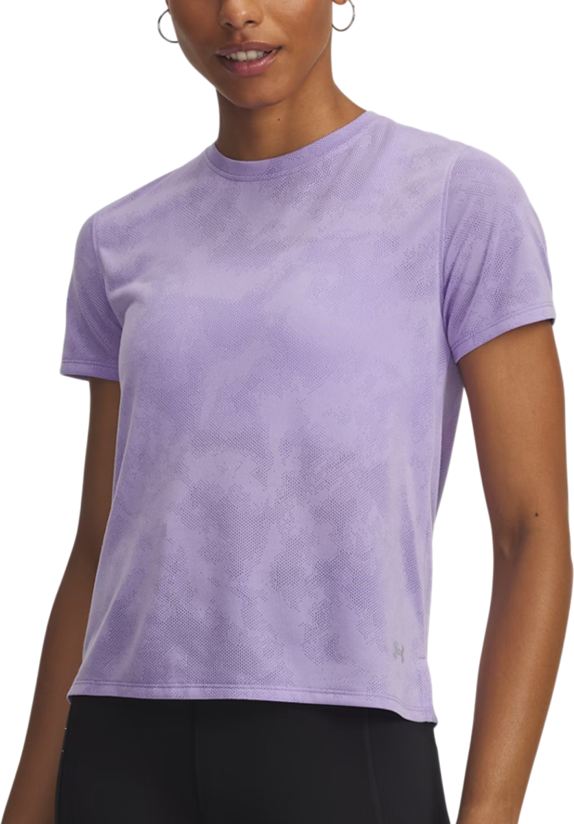 Тениска Under Armour Launch Jacquard Short Sleeve T-Shirt Лилаво | 6005096-538, 0