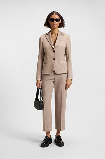 Панталони BOSS Relaxed Fit Stretch Trousers Бежово | 50542692, 1