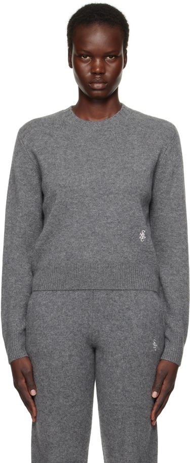 Пуловер Sporty & Rich 'SRC' Cashmere Sweater Сиво | WS012506302GY03, 0