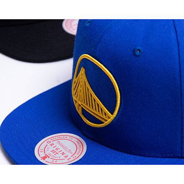 Шапка с козирка Mitchell & Ness Team Ground 2.0 Snapback Golden State Warriors Blue Синьо | HHSS3256-GSWYYPPPBLUE, 3