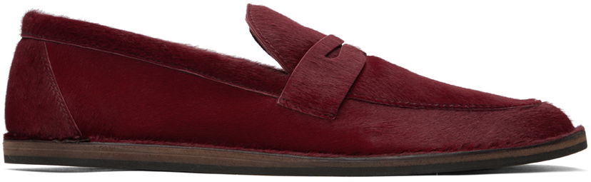 Облекло The Row The Row Cary Pony Hair Loafers Бургунди | F1489-L70
