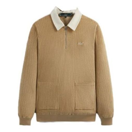 Поло тениска KITH Cord Clyde Rugby Shirt Бежово | KHM031419-210