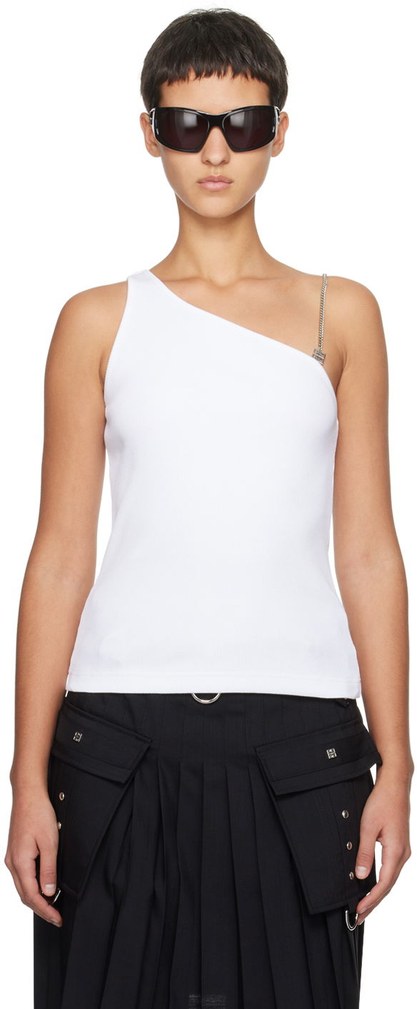 Потник Givenchy Chain Tank Top Бяло | BW617Q3YK5100