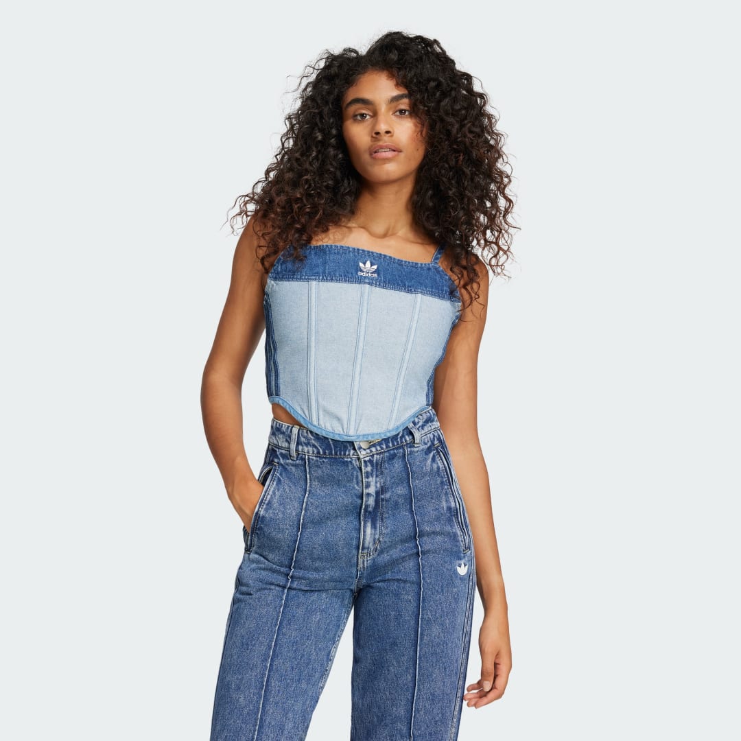 Потник adidas Performance Ksenia Denim Corset Синьо | IW5671, 0