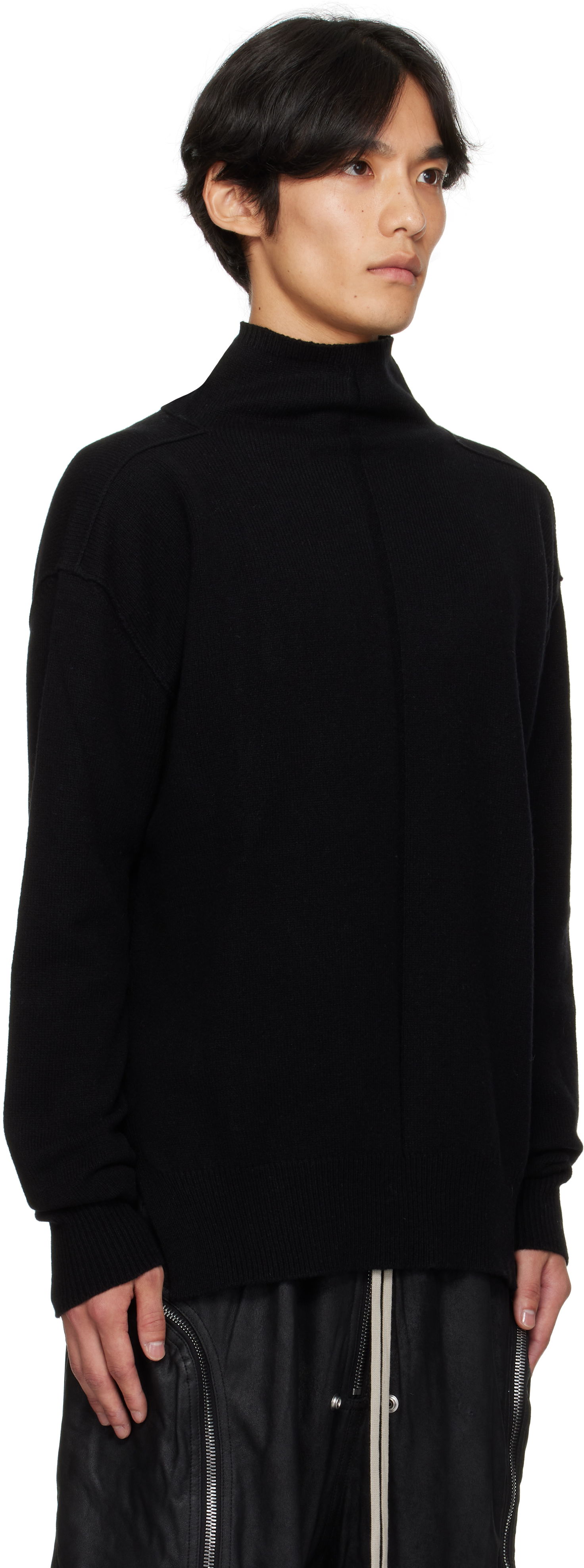 Пуловер Rick Owens Rick Owens Concordians Tabard Sweater Черно | RU02E1648 WSBR, 1