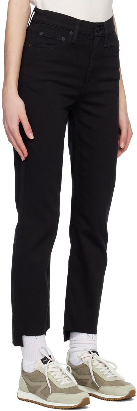 Дънки rag & bone Wren Straight Leg Jeans Черно | WDD23S2913N5BN, 1
