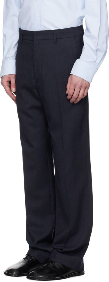 Панталони AMI AMI Paris Straight Fit Trousers Тъмно синьо | HTR506.WV0043, 3