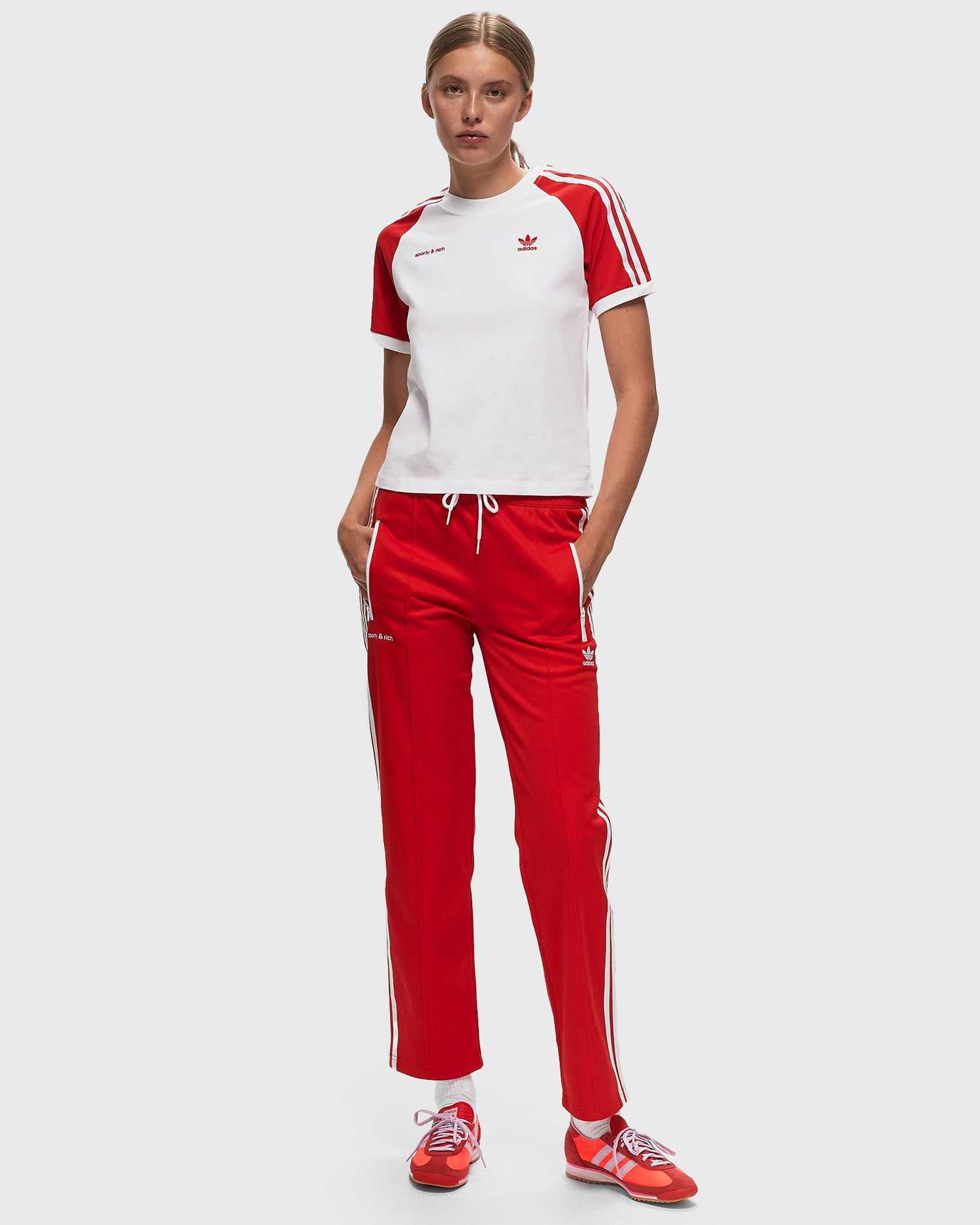 Панталони adidas Originals Sporty&Rich x Track Pant W Червено | JD3767, 1