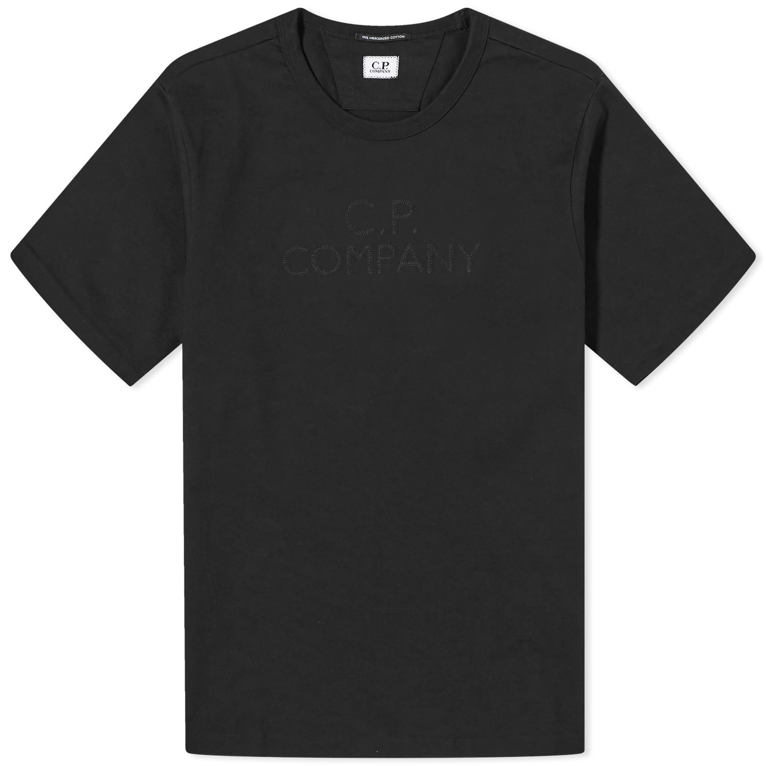 Тениска C.P. Company 30/2 Mercerized Jersey Twisted Logo T-Shirt Черно | CMTS148A-006203W-999, 0