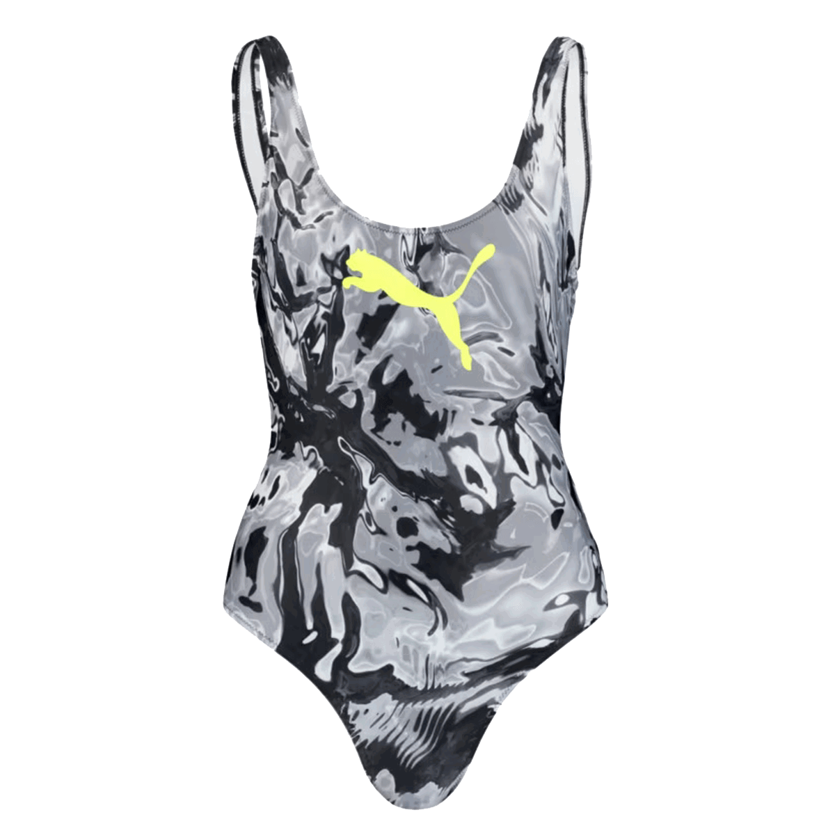 Бански Puma Allover Print One-Piece Swimsuit Сиво | 935085-01, 0