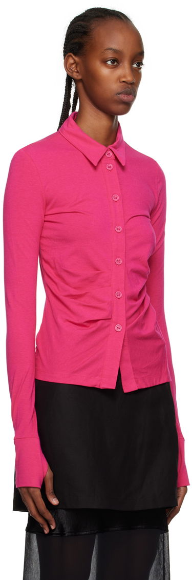Риза Helmut Lang Exclusive Shirred Shirt Розово | N01HW511, 1