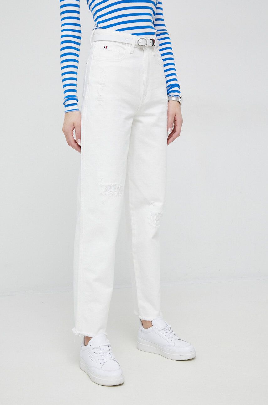 Дънки Tommy Hilfiger Jeans Бяло | WW0WW38154.PPYX, 0