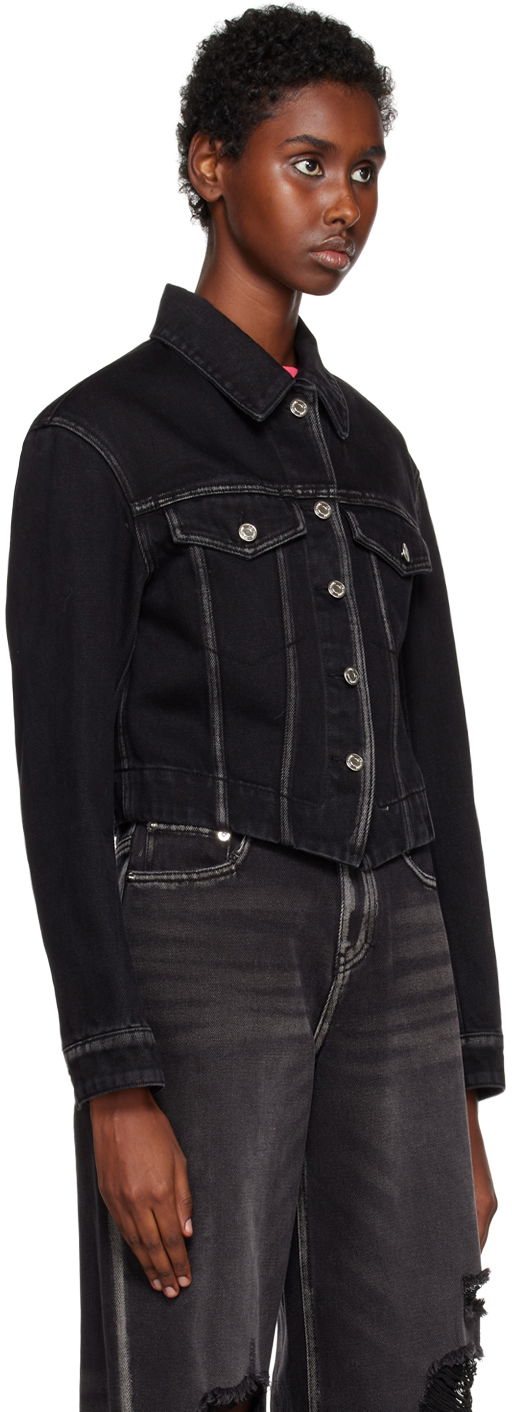 Яке We11done We11done V-Line Denim Jacket Черно | WD-DJ3-22-330-W-BK, 1