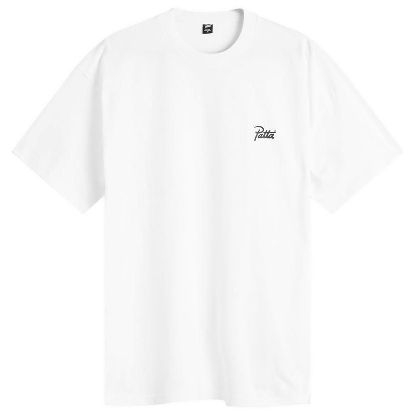 Тениска Patta Script Logo T-Shirt, Size X-Small Бяло | POC-AW25-1000-290-0071-002