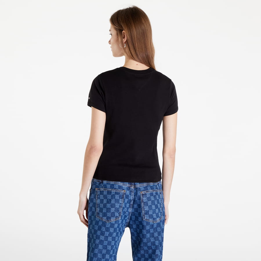 Тениска Tommy Hilfiger JEANS Bby Serif Linear T-Shirt Черно | DW0DW14364 BDS, 1