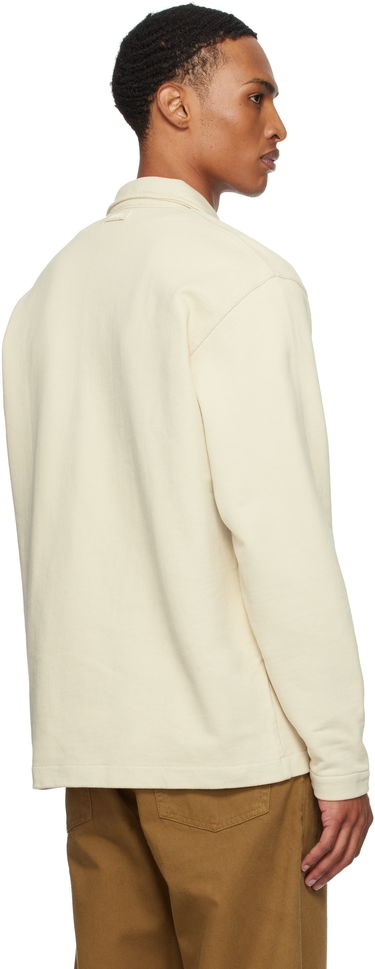 Поло тениска NORSE PROJECTS Norse Projects Fraser Relaxed Organic Loopback Long Sleeve Polo Бежово | N20-1377, 2