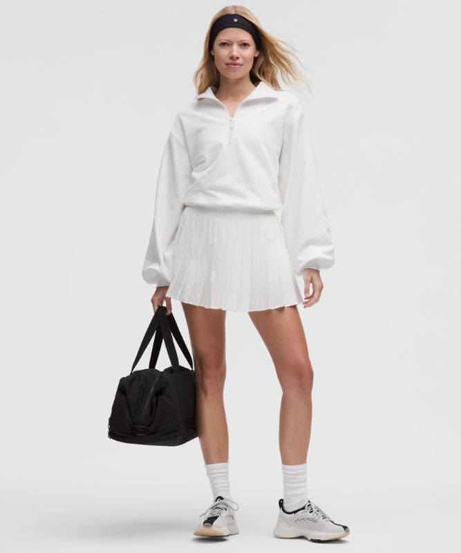 Суитчър lululemon Terry Cotton Tennis 1/2 Zip Top Бяло | prod20002823, 1