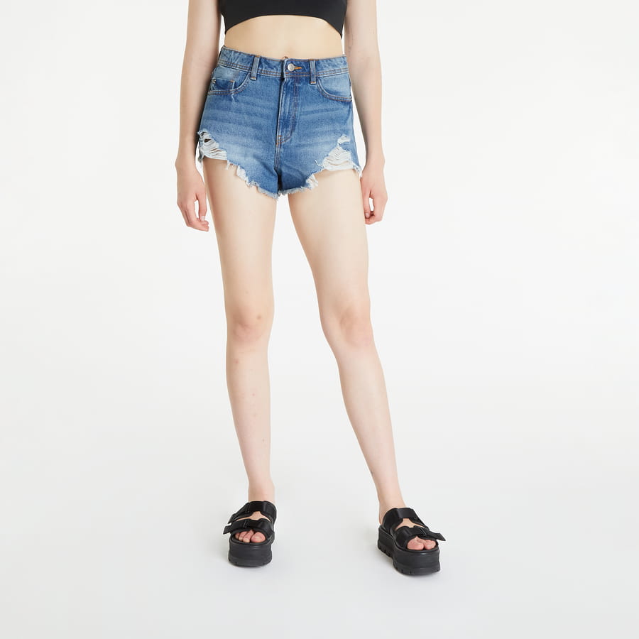 Къси панталони Noisy May High Waisted Denim Shorts Синьо | 27020604, 0