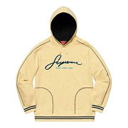 Contrast Embroidered Hooded Sweatshirt