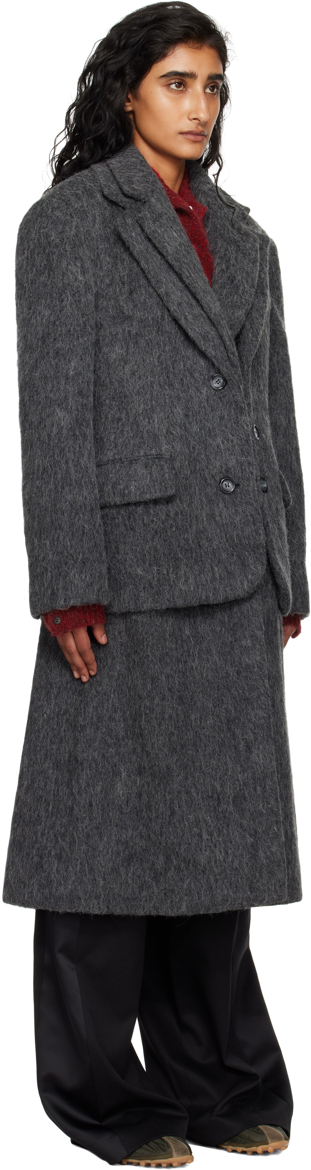 Палта Andersson Bell Andersson Bell Layered Blazer Coat Сиво | awa719w, 1