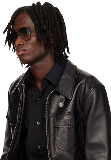 Слънчеви очила Tom Ford Tom Ford Polarized Clark Aviator Sunglasses Черно | FT0823_5901P, 3