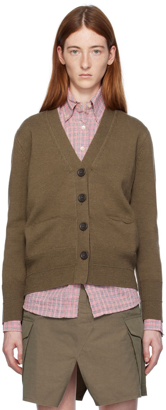 Пуловер OUR LEGACY Our Legacy Compressed Cardigan Кафяво | W4233CP, 0